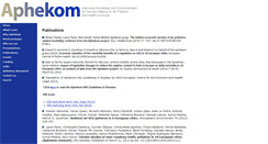 Desktop Screenshot of aphekom.org